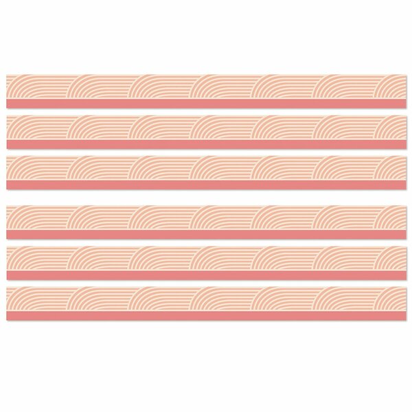 Carson Dellosa True to You Coral Wave Straight Bulletin Board Borders, 72PK 108524